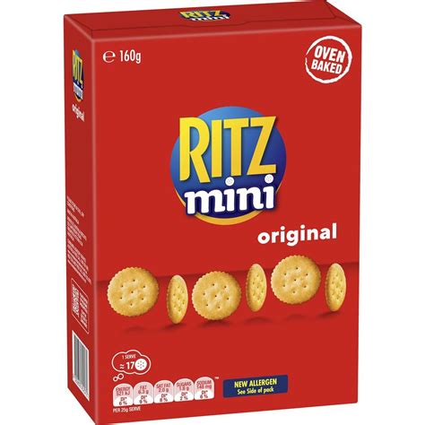 Nabisco Ritz Mini Original Crackers Biscuits Pack 160g