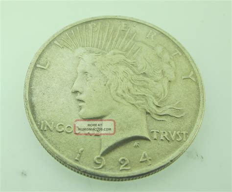 1924 Peace Silver Dollar United States Coin - 132
