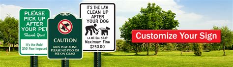 Dog Poop Signs - Keep your Lawn Poop Free with Curb Your Dog Signs