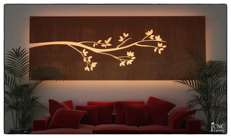 Buy Wall Light Panel Template - CNC Laser-cut Floating Lighted Wall ...