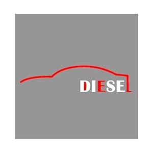 indnone® Car Line Diesel Sticker for Car Sticker Stylish Vinyl Decal ...