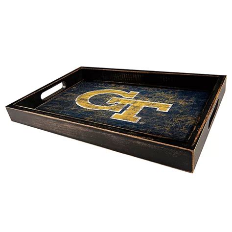 Georgia Tech Yellow Jackets Distressed Serving Tray