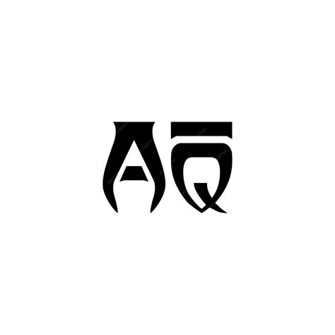 Premium Vector | Aq monogram logo design letter text name symbol ...