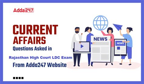 Current Affairs Questions Asked in Rajasthan High Court LDC Exam