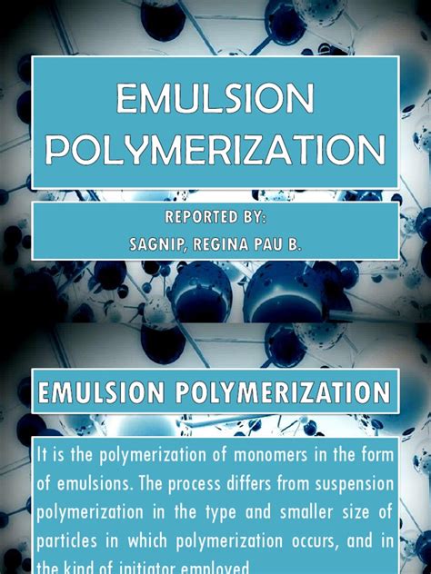 Image result for Emulsion Polymerization