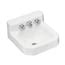 KOHLER Trailer White Cast Iron Wall-mount Square Bathroom Sink with ...