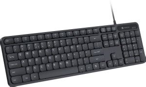 Portronics Ki-Pad 3 USB Wired Keyboard, Noise-free Typing, Large Keys ...