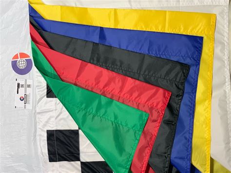 CUIRCON Event Racing Flag Set 30" x 25" Go Karting Circuit Outdoor Set ...