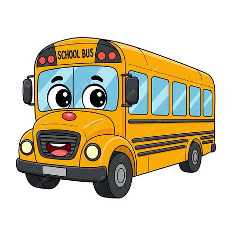 Cute School Bus Clipart For Educational Themes, Cartoon Bus Clipart ...