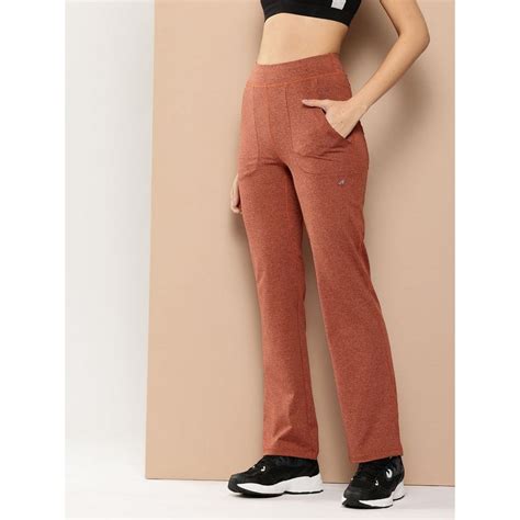 Buy Alcis Metro Mile Women Brick Rust Flare Track Pant Online