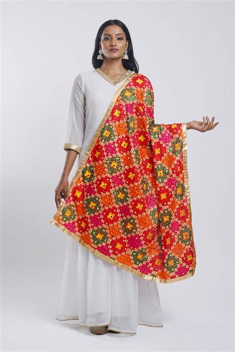 Teejh Shringar Phulkari Dupatta