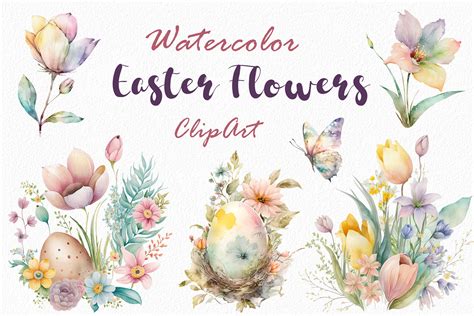 Clipart Of Flowers For Easter