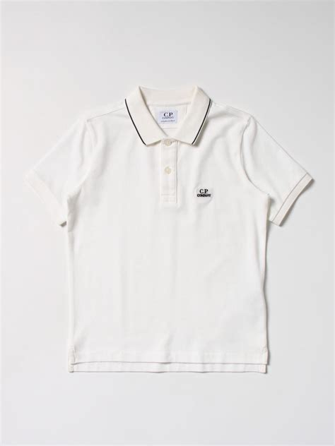 C.P. COMPANY: Polo shirt kids - White | C.P. Company polo shirt ...
