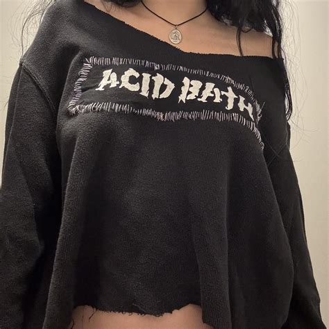 black and white acid bath punk patch reworked diy... - Depop in 2025 ...