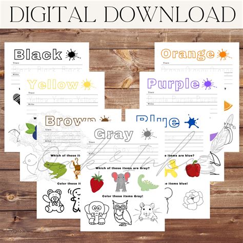 Image result for Learning Color Sheets