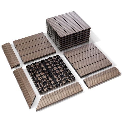 LockNLay 24PCS Interlocking Deck Tiles Outdoor - Weatherproof India | Ubuy