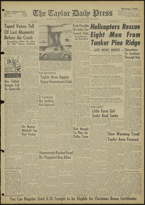 The Taylor Daily Press (Taylor, Tex.), Vol. 48, No. 4, Ed. 1 Thursday ...