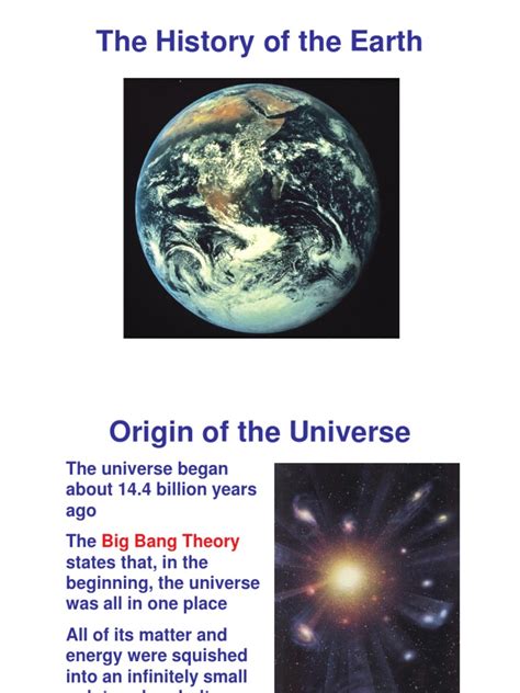 The History of The Earth | PDF | Mantle (Geology) | Solar System