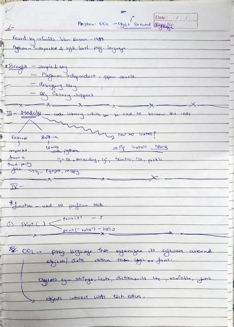 Python notes - Ree ( Date: OOL object Oriented Found Guido Van Russon ...