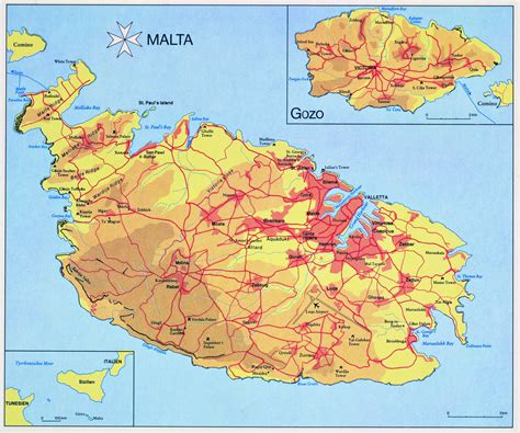 Malta Map Europe