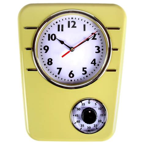 Image result for Retro Kitchen Clock with Timer