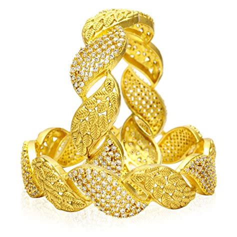 Buy Jewels Galaxy Handcrafted Texture Design Limited Collection Pair of ...