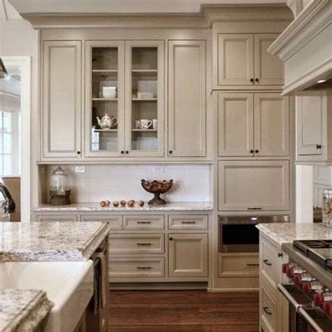 Taupe Kitchen Cabinets