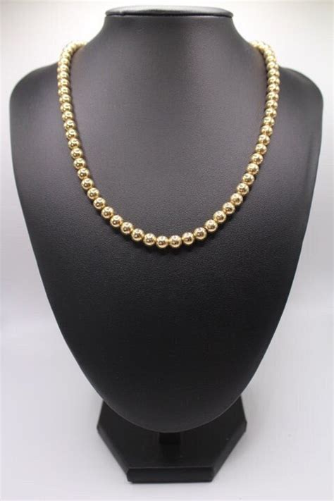 Napier Vintage Gold Tone Beaded Necklace - Etsy