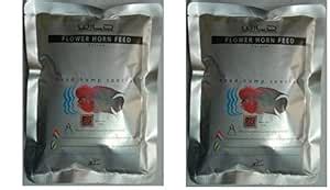 Original!! Wild Flower Horn Fish Food - 200g(100g +100g) - Natural ...