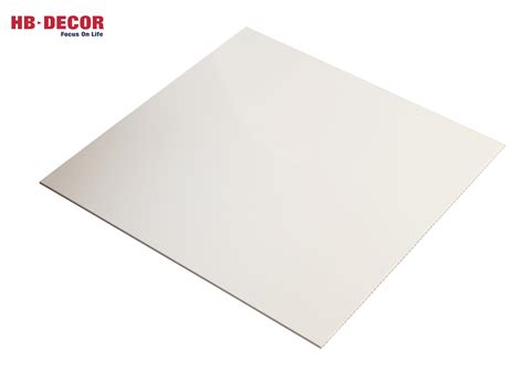 White Gloss PVC Ceiling Tiles 24″x24″- HAINING HAOBO BUILDING MATERIALS