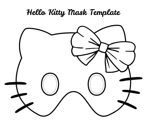 Hello Kitty Face - 20 Free PDF Printables | Printablee | Hello kitty ...