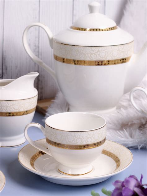 Opaline Gold 15 Pcs Tea Set – Vigneto