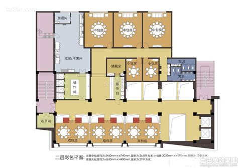 某酒店平面布局设计图纸（共4张）_cad图纸下载-土木在线