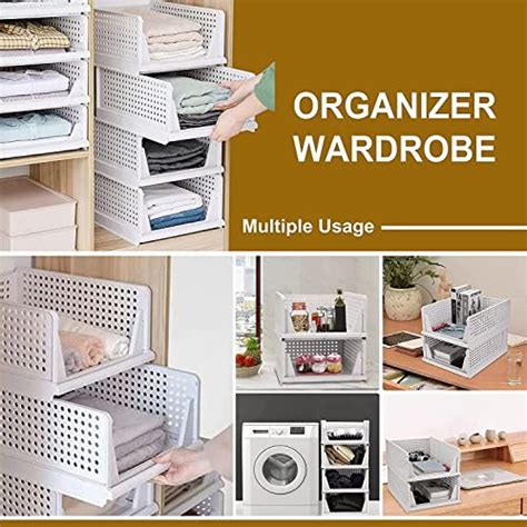 JD FRESH 2 Pieces Wardrobe Organizer for Clothes Cloth Organizer for W ...