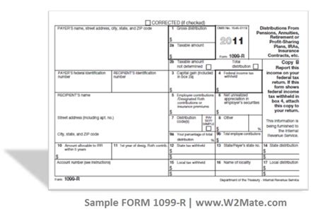 Image result for 1099-R Form Instructions