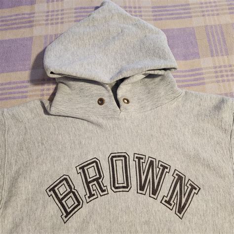 VTG 80s Brown University Champion Reverse Weave Hoodi… - Gem