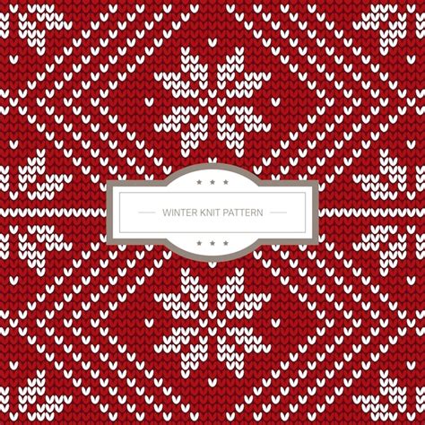 Winter warm sweaters and knit pattern | Premium Vector
