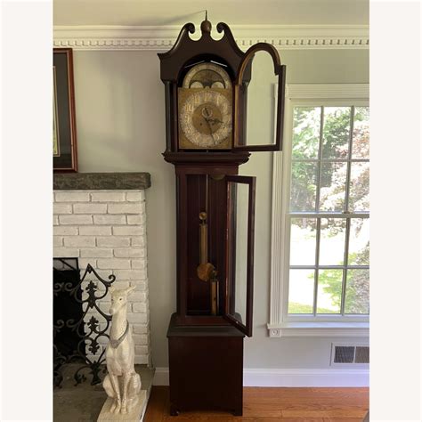 Antique Tall Case Grandfather Clock - AptDeco