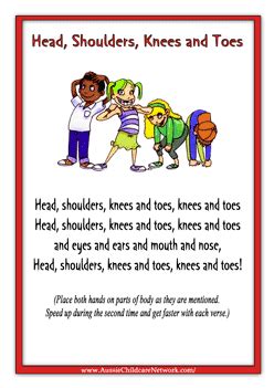Head, Shoulders, Knees, and Toes - Pre-K Days
