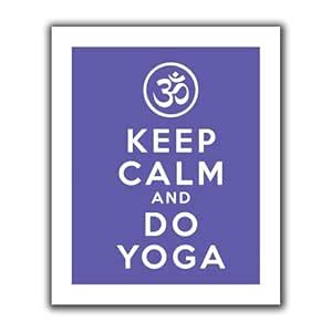 Artwall Art D. Signer 'Keep Calm Do Yoga' Unwrapped Flat Canvas Artwork ...
