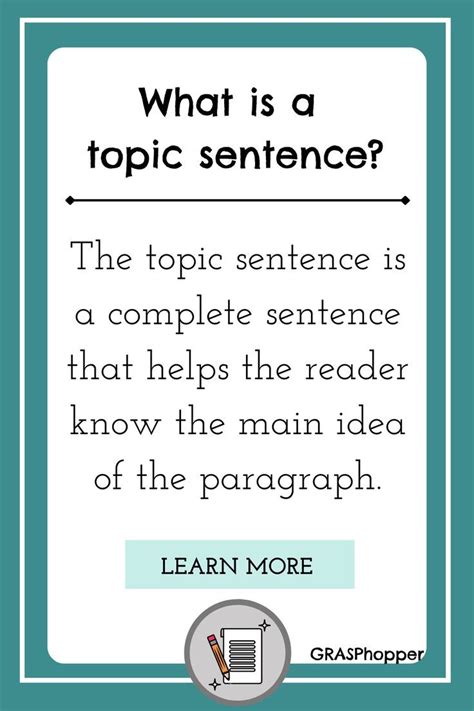 Image result for Topic Sentence Words