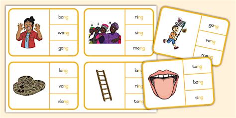 Graad 2 Klanke Wasgoepennetjies Kaartjies -ng (teacher made)