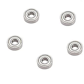 Othmro 5Pcs 607Z Deep Groove Bearings, Single Sealed Bearing, 0.75x0 ...