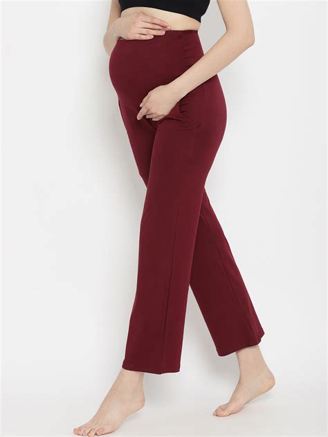 Buy Maternity Wide-Leg Pants - Wine Berry
