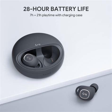AUKEY Wireless Fast Charging Earbuds Volume Control Black – Wearables