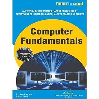 Buy Computer Fundamentals Book for MP BBA 1st Year in Englsih by Thakur ...