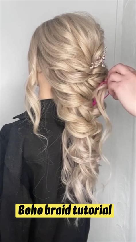 Boho Side Braid Tutorial 的图像结果
