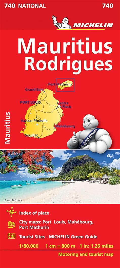 Buy Maurice (Mauritius) - Michelin National Map 740 (Michelin National ...