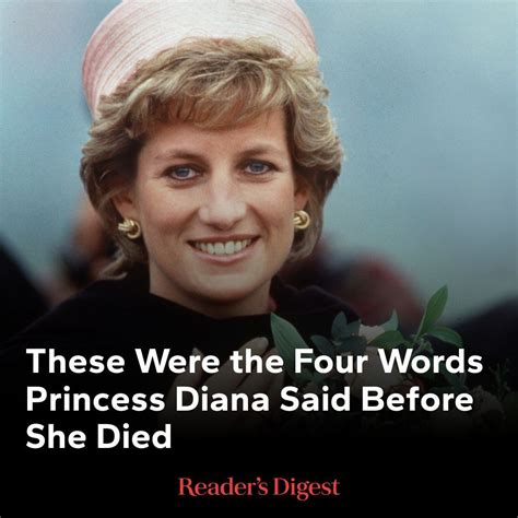 Reader's Digest on Instagram: "The princess's last words before she ...