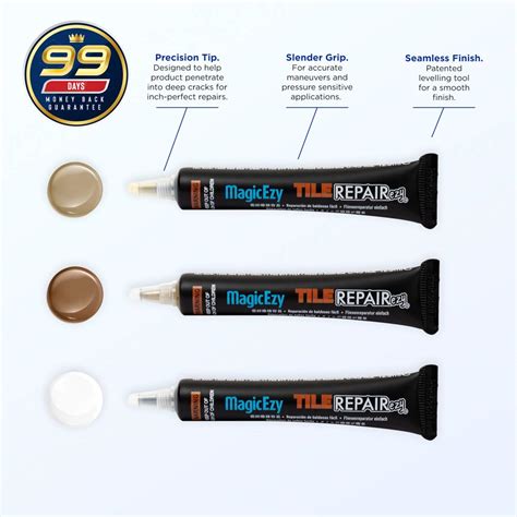 Buy MagicEzy Tile Repairezy Bright Range - Ceramic Tile Chip Repair ...